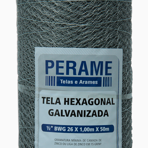 Telas Hexagonais Metálicas